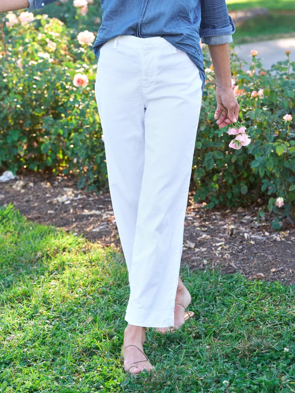 Frank & Eileen Wexford 10 Wide Leg Linen Pants